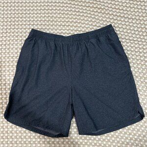 Rhone Reign 7" Shorts (Size Large) - Black Heather (Liner included)